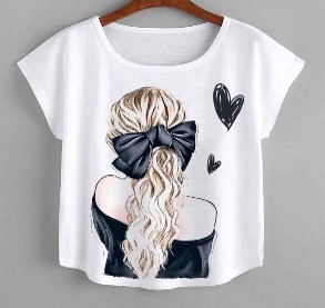 White Printed T-Shirt